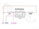 Infrared reflection sensor optocoupler TCRT5000
